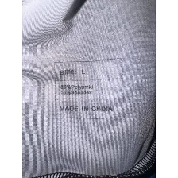 NWT INBIKE Mens Cycling Compression Pants Black & Blue Large Pads Discovery Logo - Picture 5 of 14